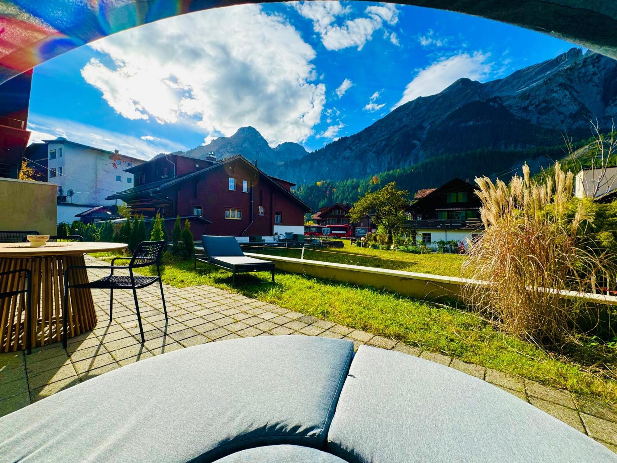 Cute & Cozy Oasis, Private Afternoon Sun Terrace Daire Kandersteg Dış mekan fotoğraf